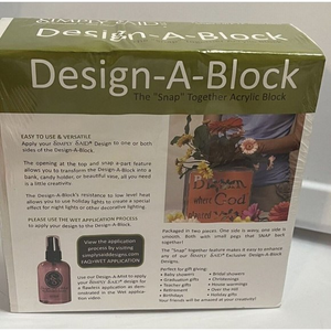 Snap Together Acrylic Design A Block Vase￼ Bank Candy Lights New‎ Craft